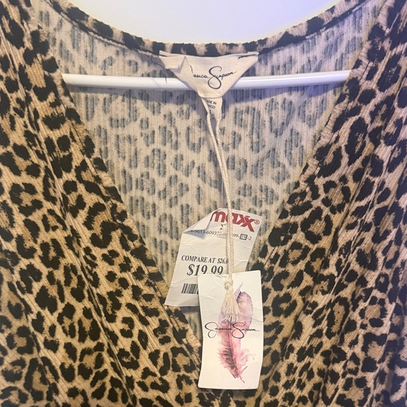 Jessica Simpson Leopard Print Maxi Dress - Brown and Black - Picture 2 of 5